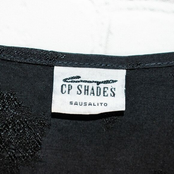 CP SHADES Women's Black Floral Button-up Shirt Size Medium - Picture 3 of 9